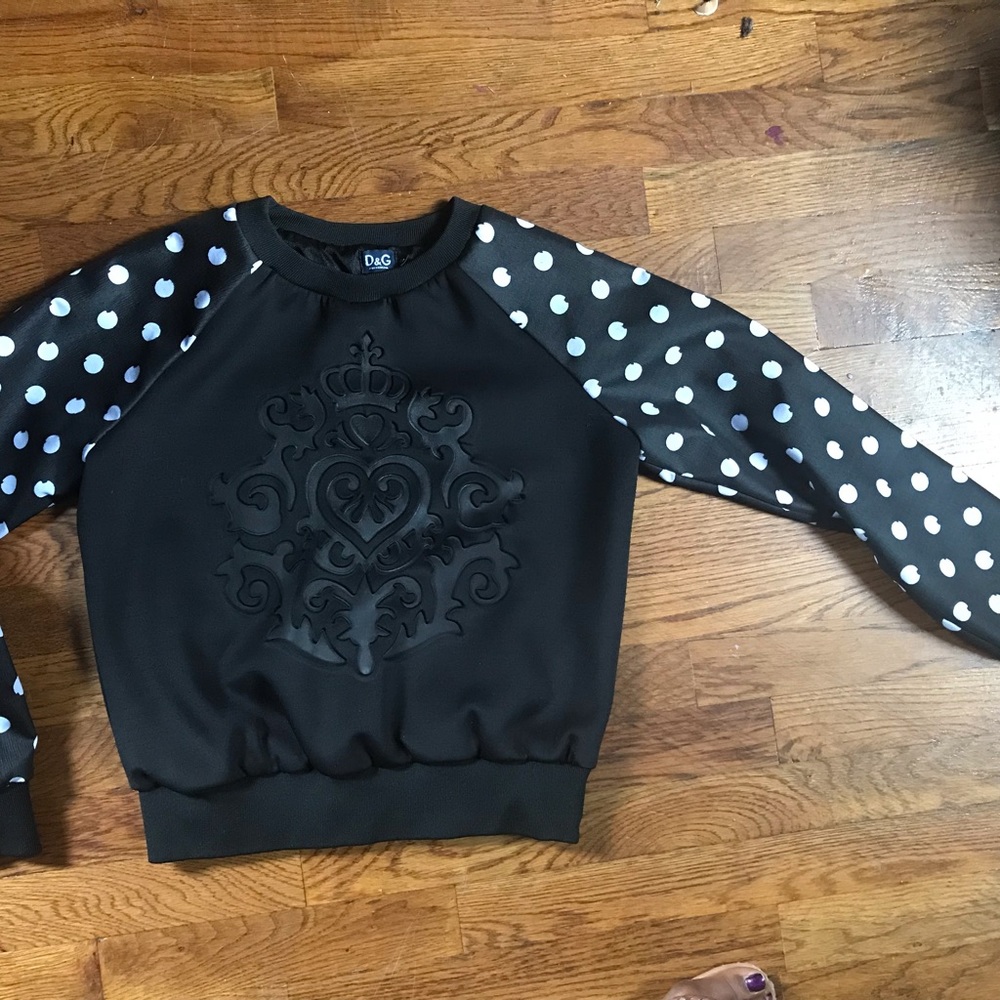 Stylish black designer sweatshirt